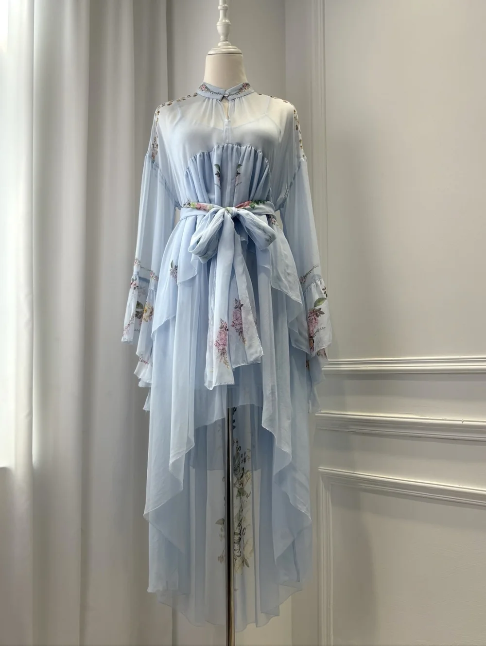 Camilla ruffle high low dress with long sleeve - Picture 13 of 15